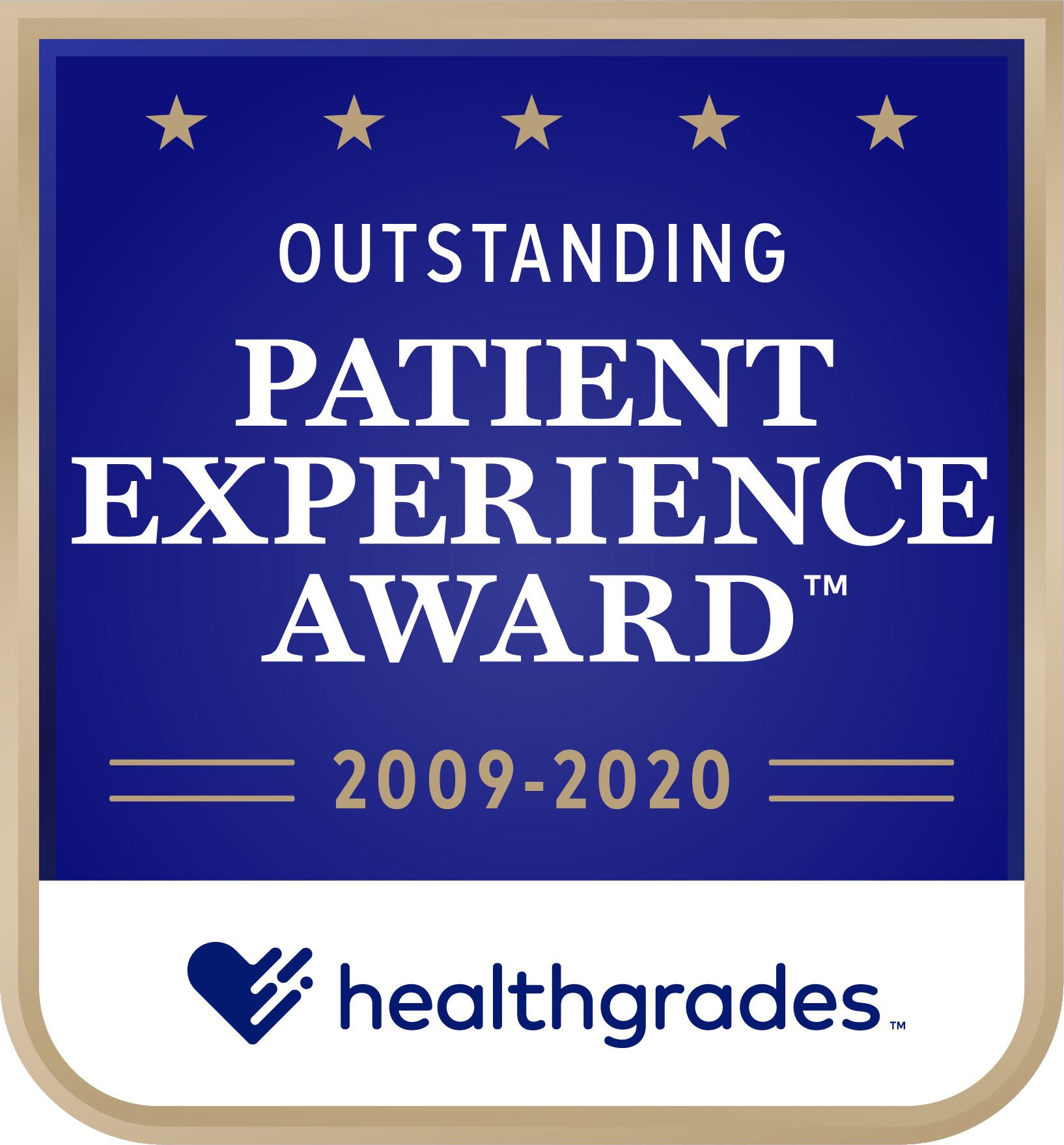 HG Outstanding Patient Experience Award Image 2009-2020